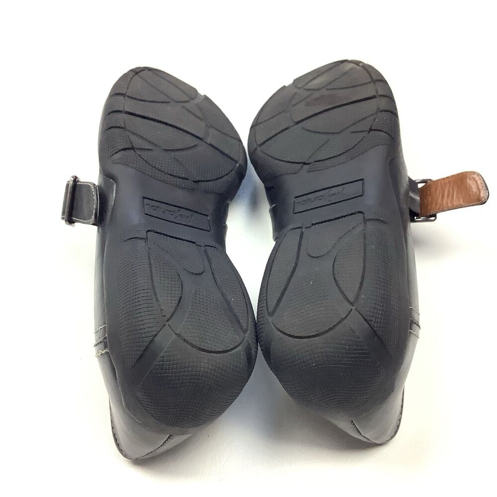 Naturalizer Mary Jane Flats Women 8.5 Black Leather Comfort Shoes Dark Academia - Picture 8 of 12